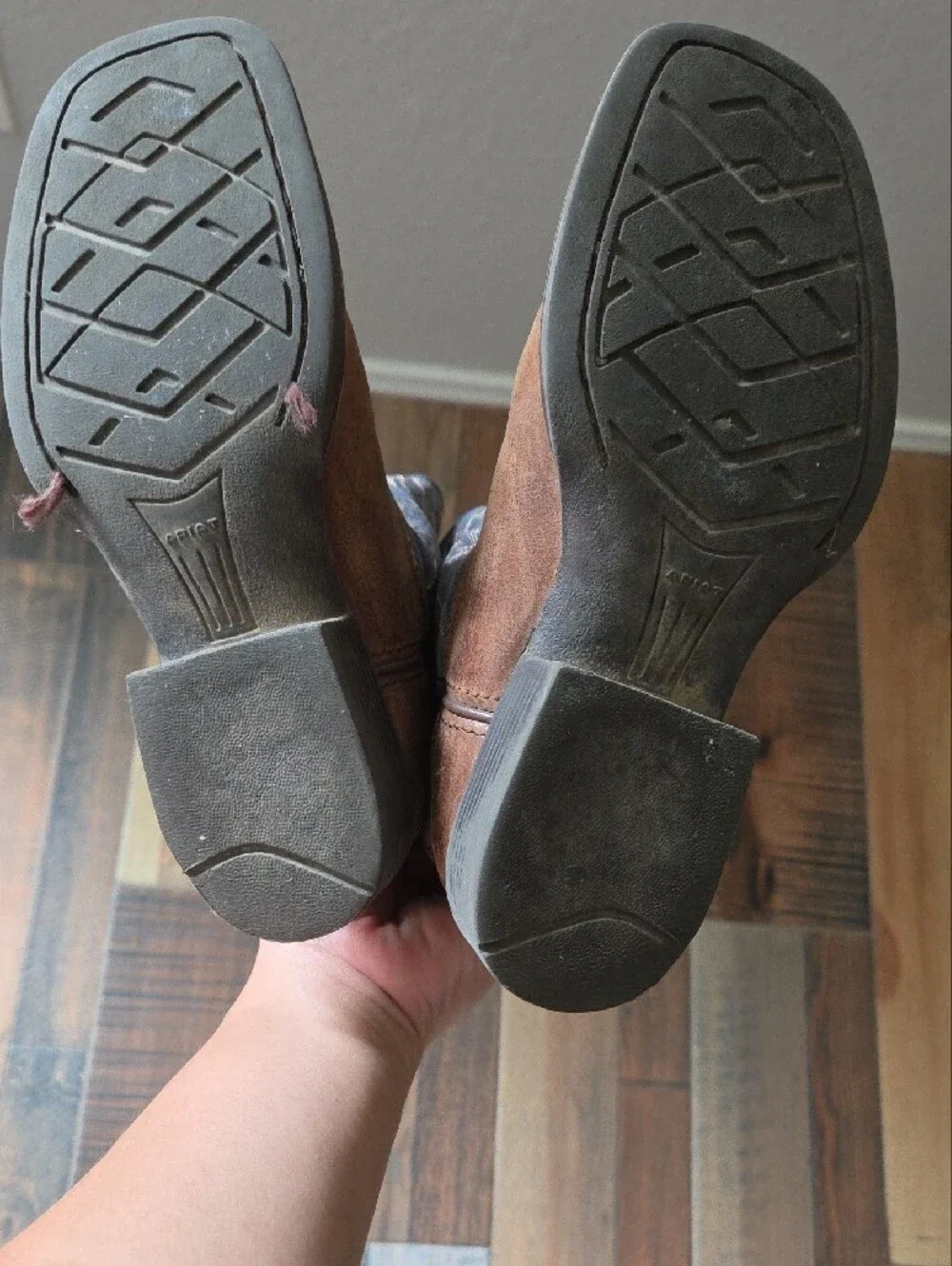 Ariat Brown and Dark Brown Two-Tone Western Cowboy Boots